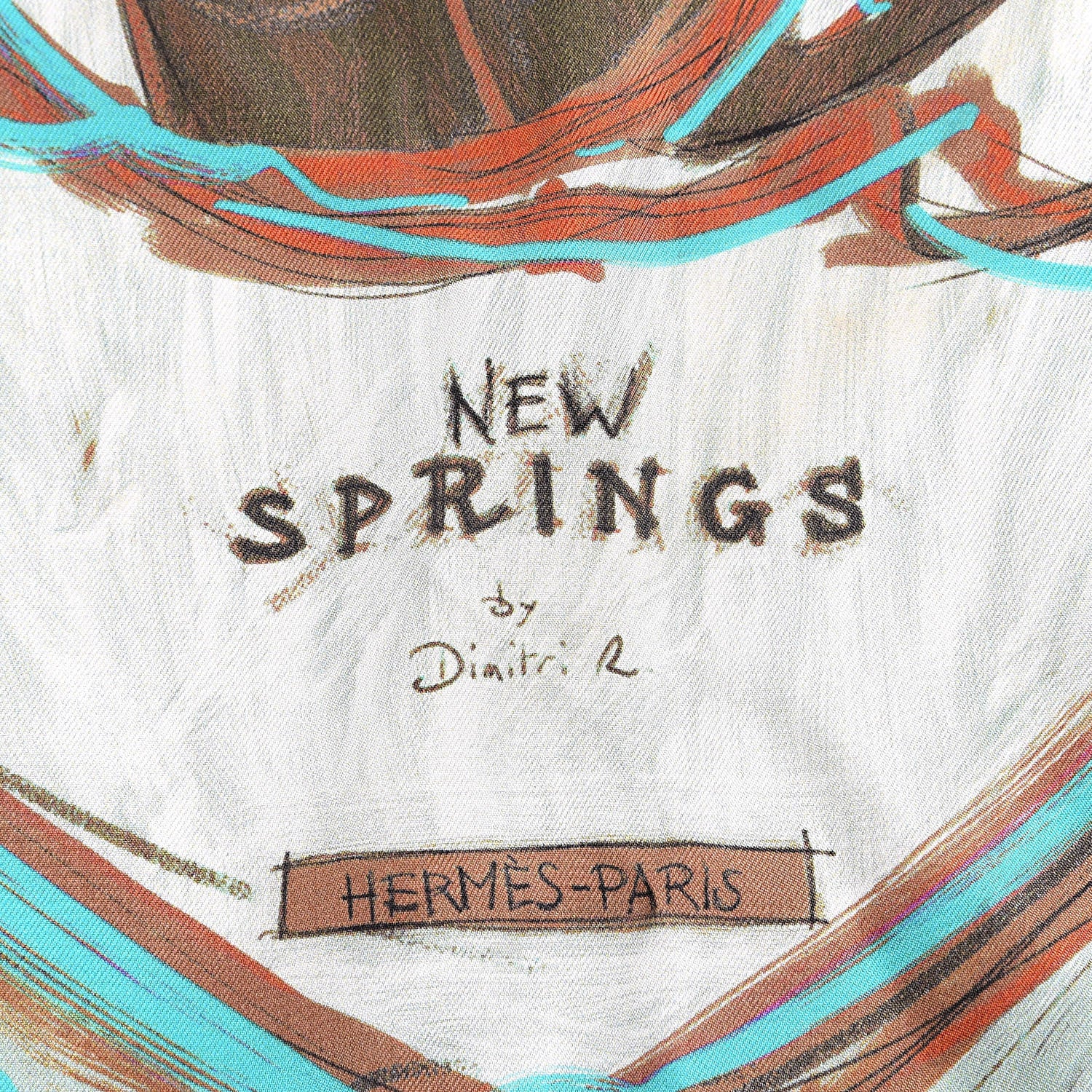 Hermes Silk New Springs Scarf 90 4 of 6