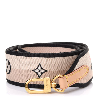 Louis Vuitton Jacquard Speedy Bandouliere 20 Shoulder Strap Black 1 of 3