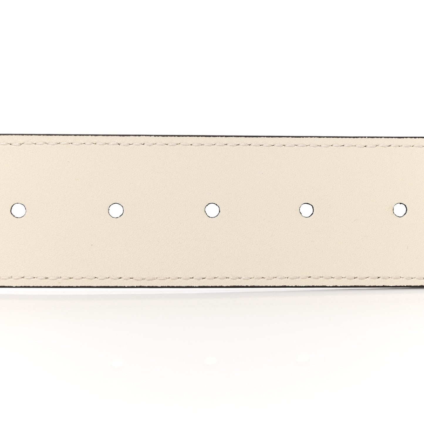 Calfskin Double G 40mm Belt 80 32 Mystic White