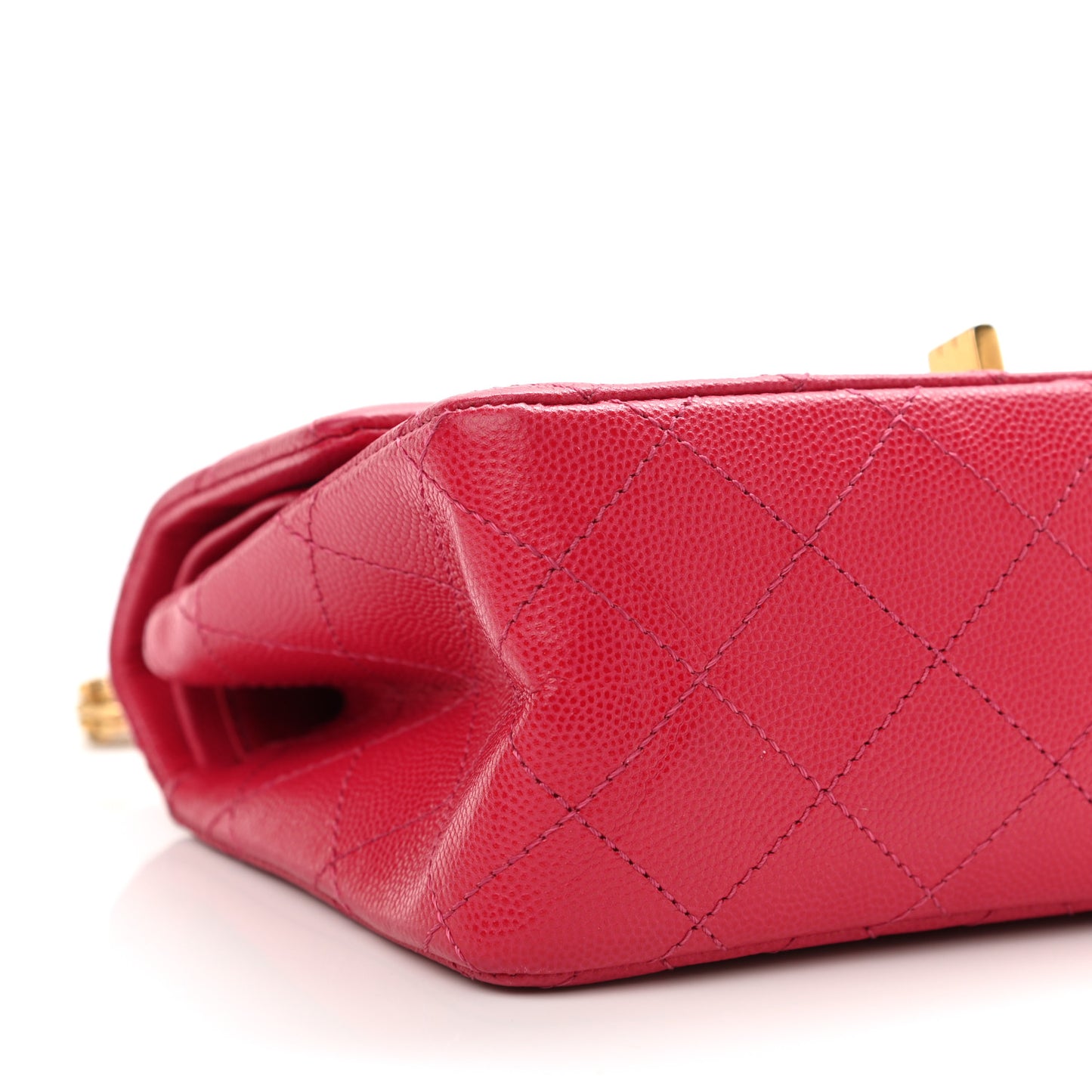 Caviar Quilted 2.55 Reissue 224 Flap Dark Pink