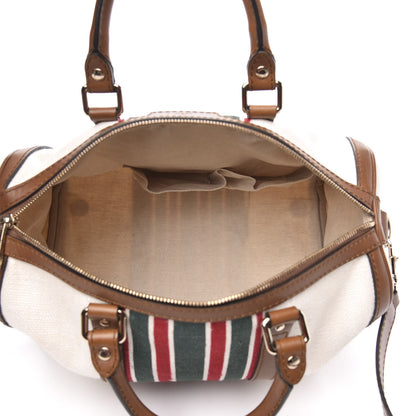 Gucci Canvas Vintage Web Medium Boston Off White 5 of 16