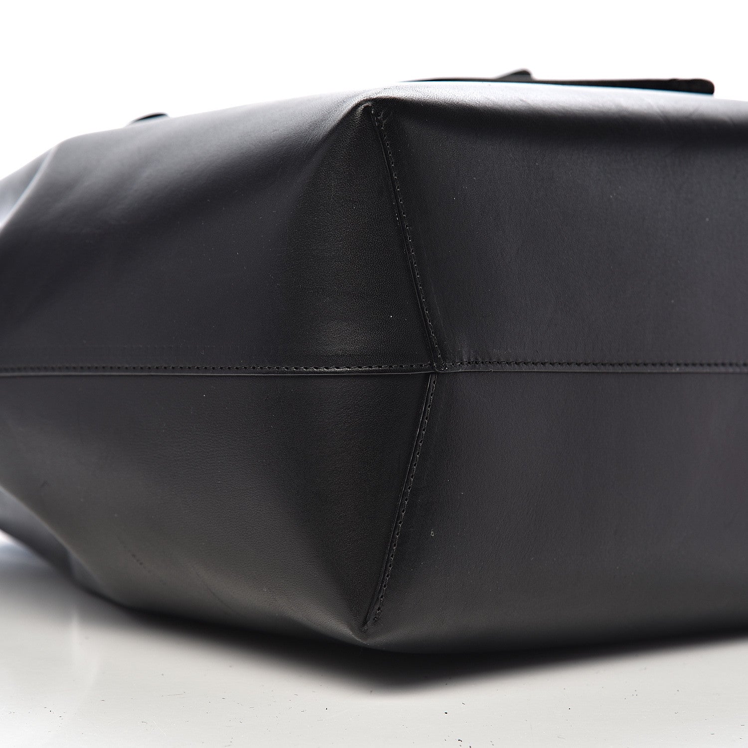 Mansur Gavriel Vegetable Tanned Calfskin Bucket Bag Black Flamma 10 of 13