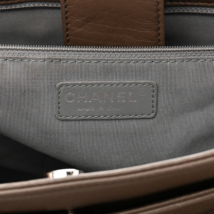 Chanel Deerskin Cerf Executive Shopper Tote Brown 14 of 22