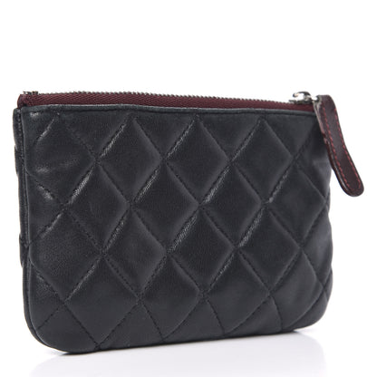 Chanel Lambskin Quilted Small Cosmetic Case Black 3 of 12