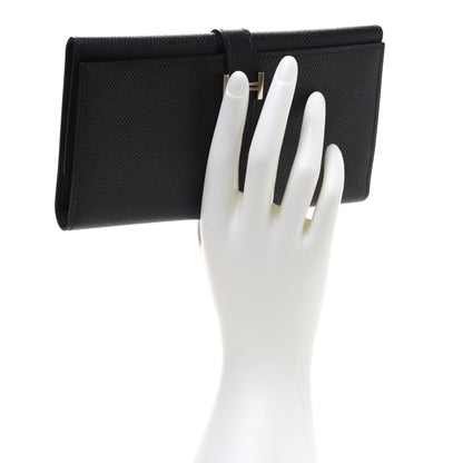 Hermes Epsom Tri-Fold Bearn Wallet Black 2 of 8