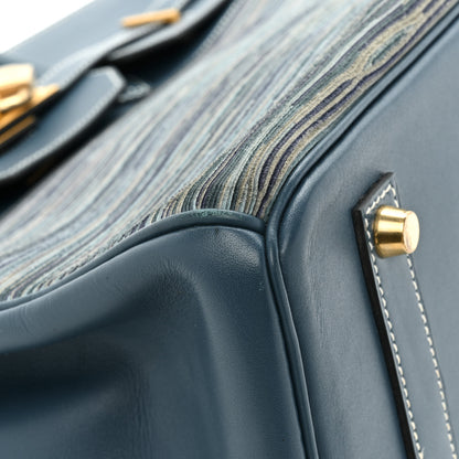 Hermes Evercalf Vibrato Birkin 35 Bleu Thalassa 12 of 18