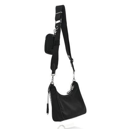 Prada Nylon Re-Edition 2005 Shoulder Bag Black 3 of 12