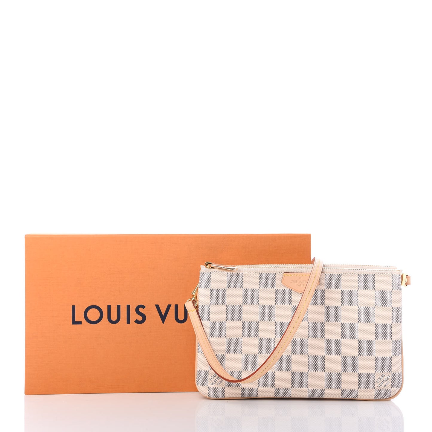Damier Azur Double Zip Pochette