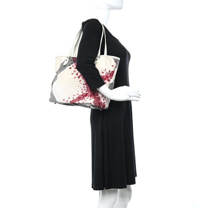 Burberry Canvas Confetti Heart Medium Cantley Tote White 2 of 20