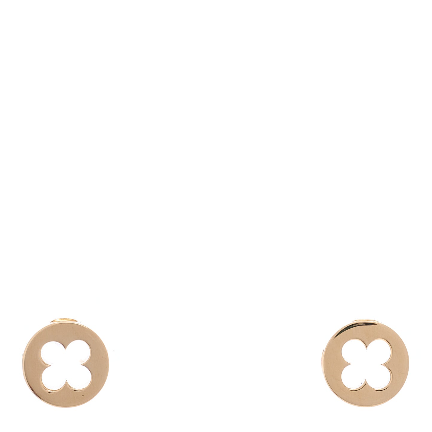 18K Yellow Gold Empreinte Ear Studs Earrings