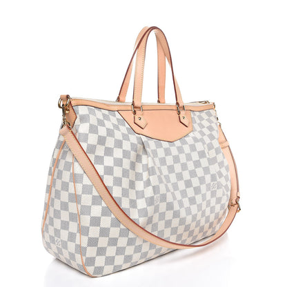 Louis Vuitton Damier Azur Siracusa GM 4 of 8