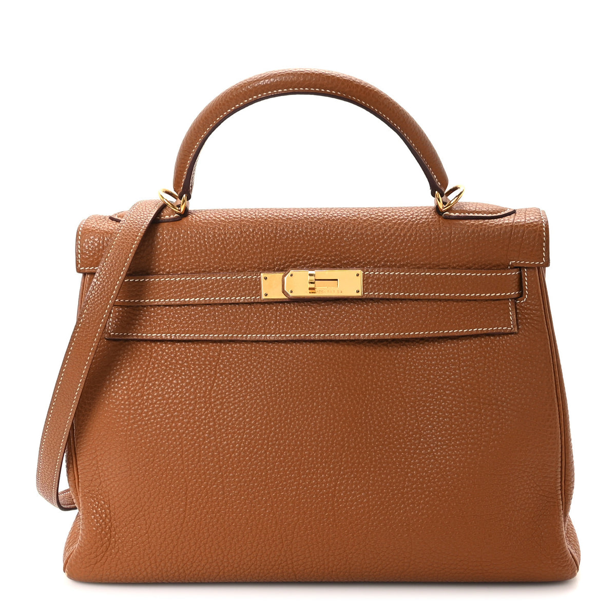 Hermes Togo Kelly Retourne 32 Gold 1 of 11