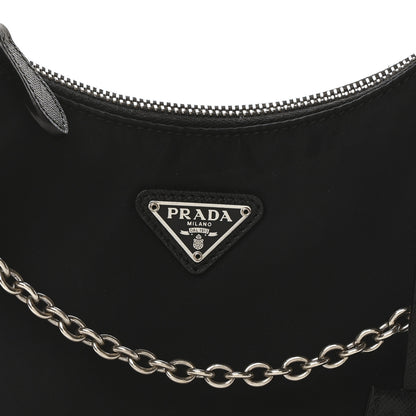 Prada Nylon Re-Edition 2005 Shoulder Bag Black 7 of 9
