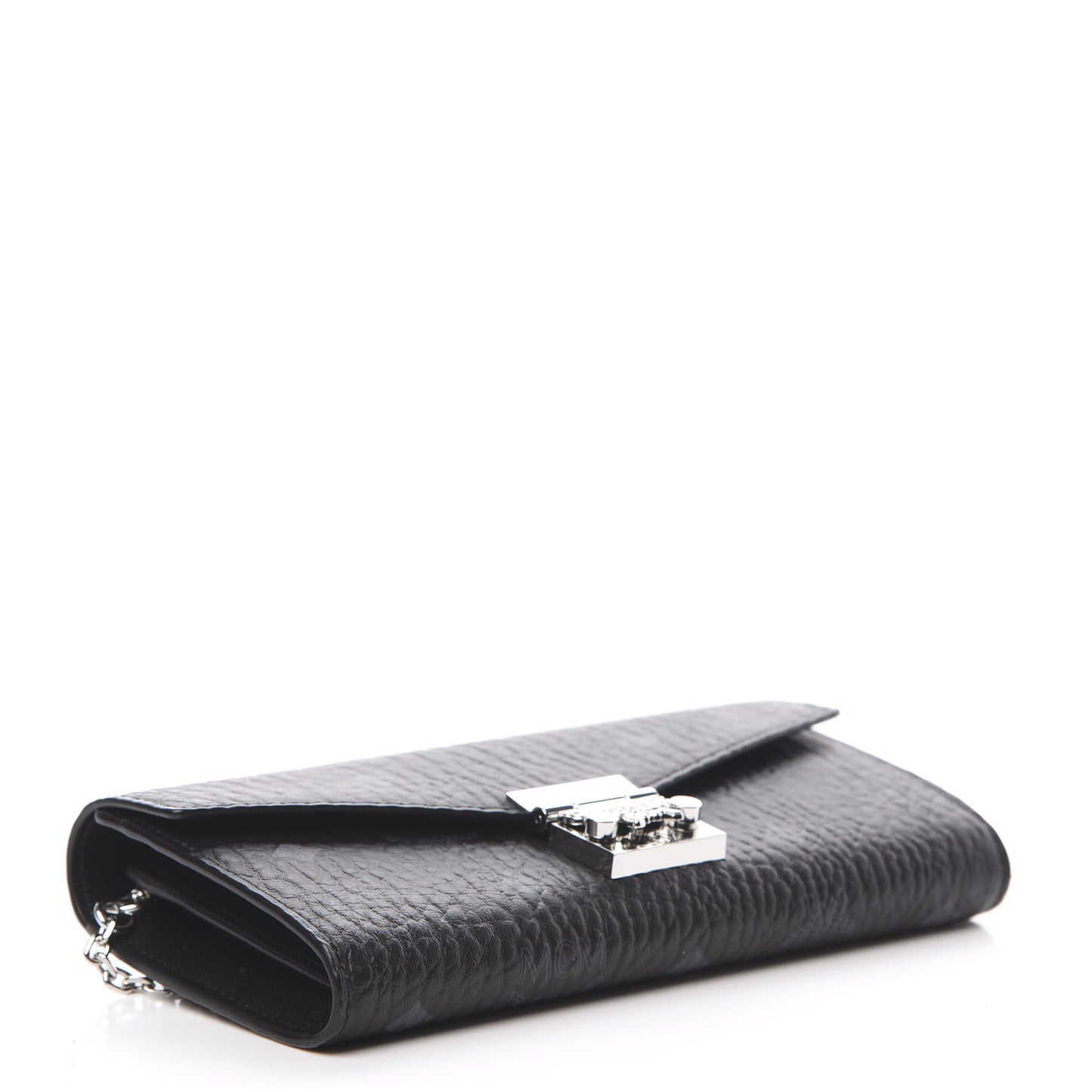 Visetos Large Patricia Wallet On Chain Black