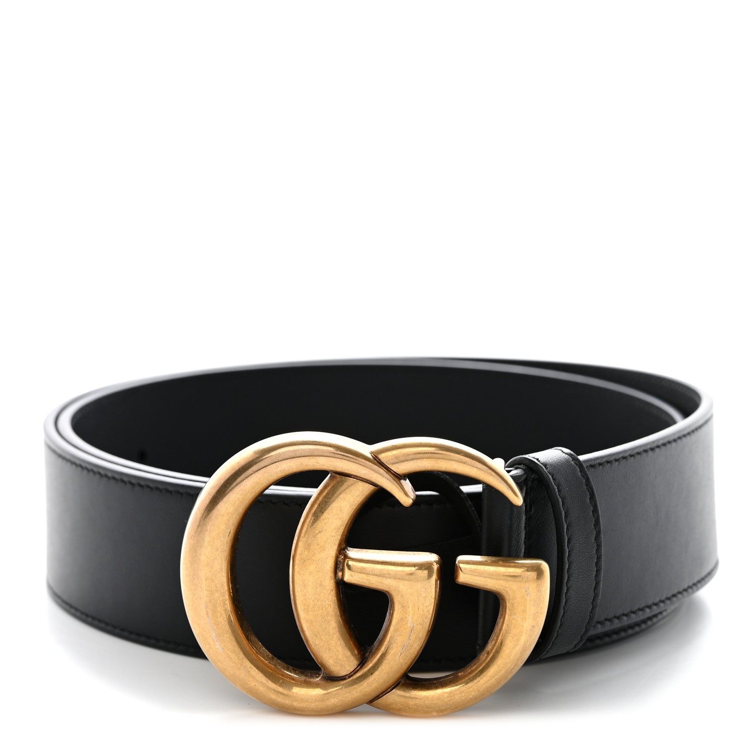 Gucci Calfskin Double G 40mm Belt 90 36 Black 1 of 5