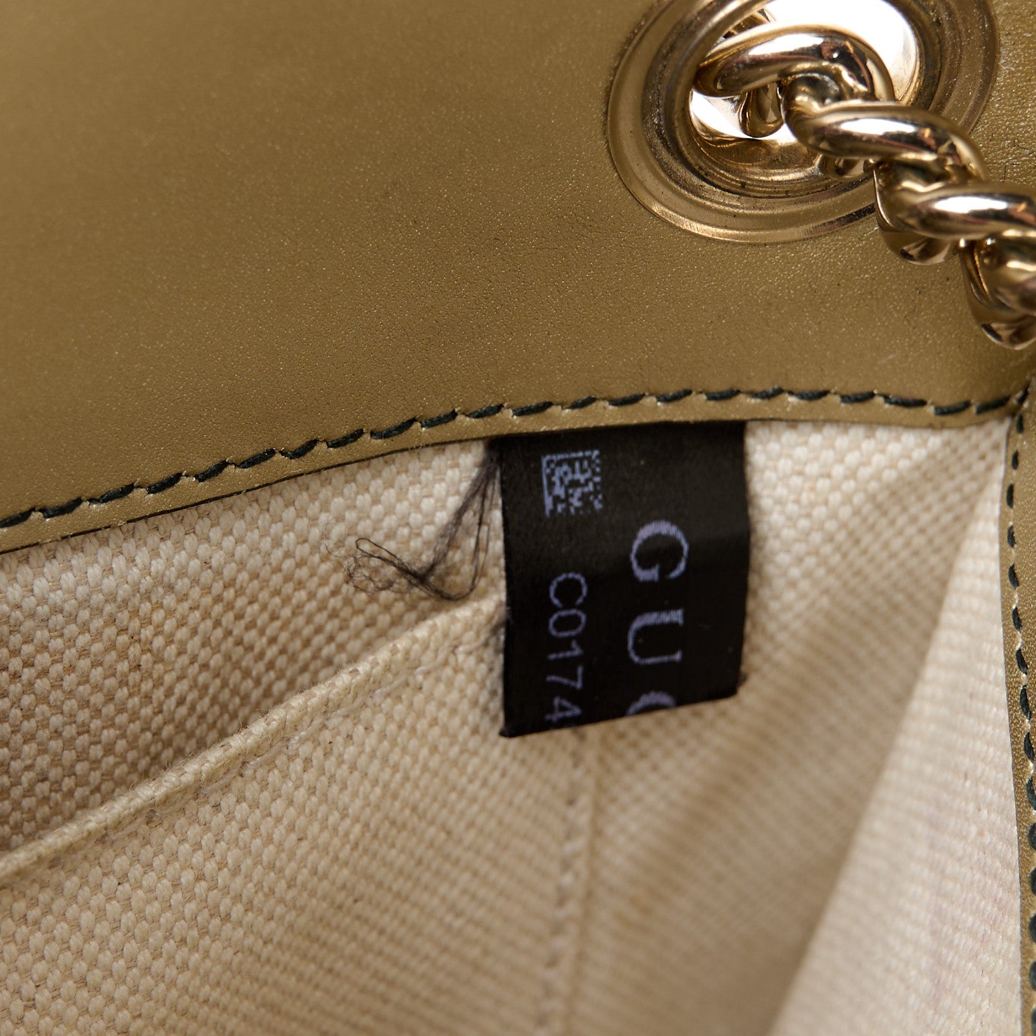 Gucci Shine Guccissima Small Emily Chain Shoulder Bag Gold 7 of 11