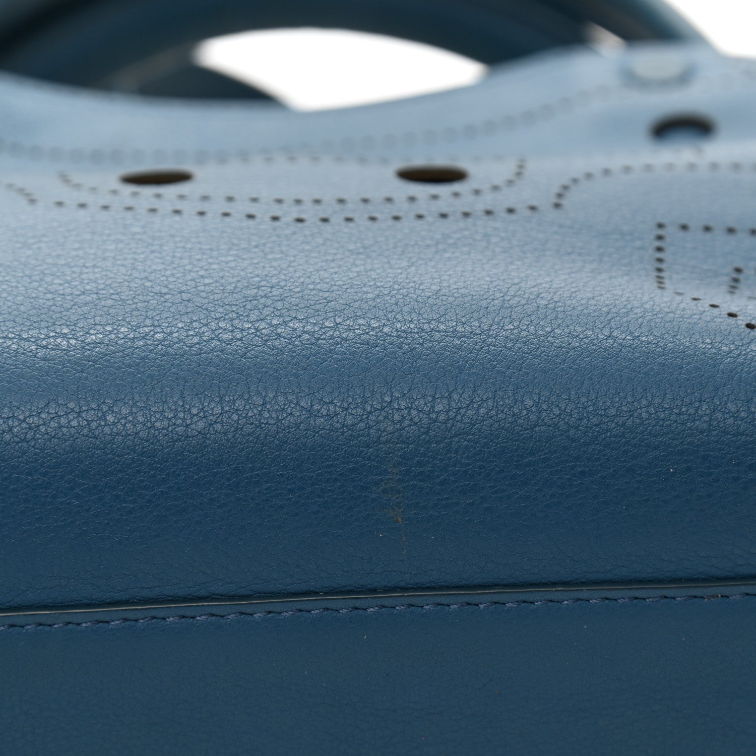 Balenciaga Veau Soyeux Perforated Blackout Hardware Mini City Bleu Canard 11 of 11