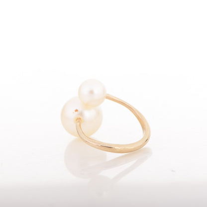 Chanel Pearl CC Ring 6 Gold Pearly White 3 of 4