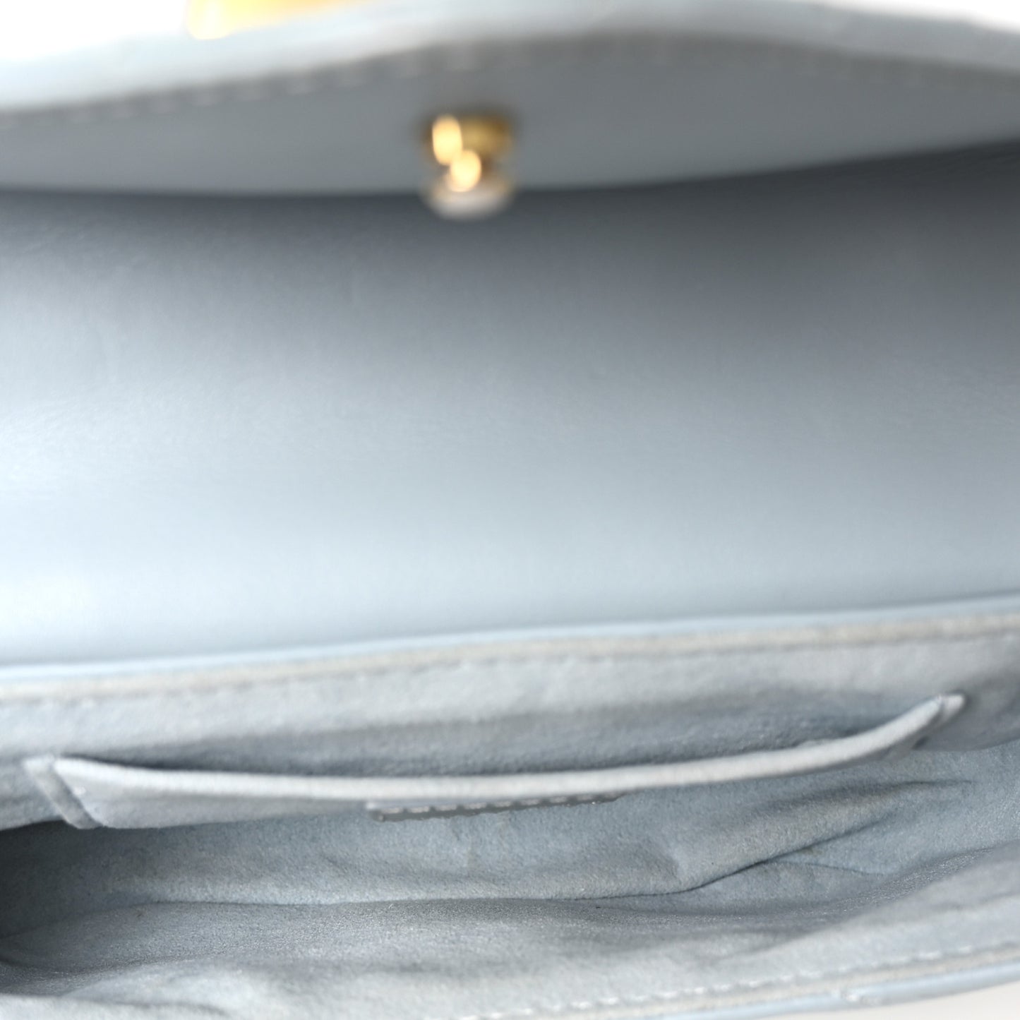 Calfskin New Wave Chain PM Porcelain Blue