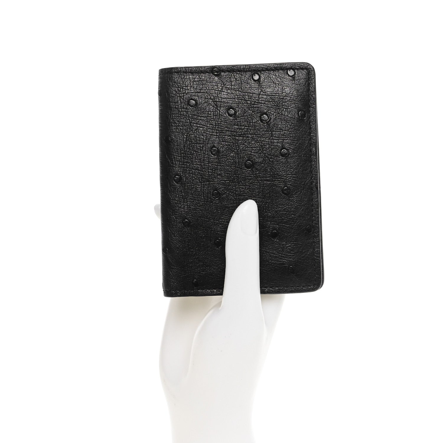 Louis Vuitton Ostrich Pocket Organizer Black 2 of 6