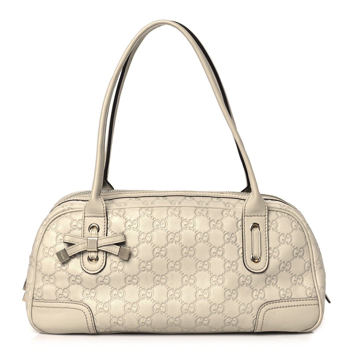 Gucci Guccissima Small Princy Satchel Off White 1 of 10