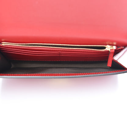 Gucci Guccissima Padlock Clutch Hibiscus Red 4 of 6