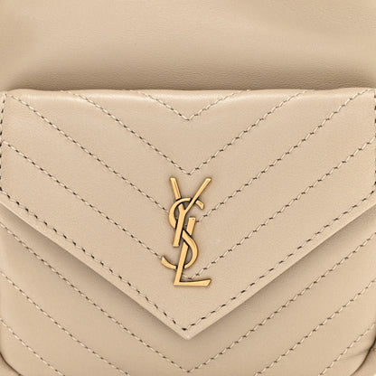 Saint Laurent Lambskin Matelasse Monogram Joe Nano Bucket Bag Beige 8 of 10