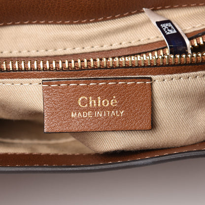 Chloe Suede Calfskin Small Faye Backpack Tan 7 of 12
