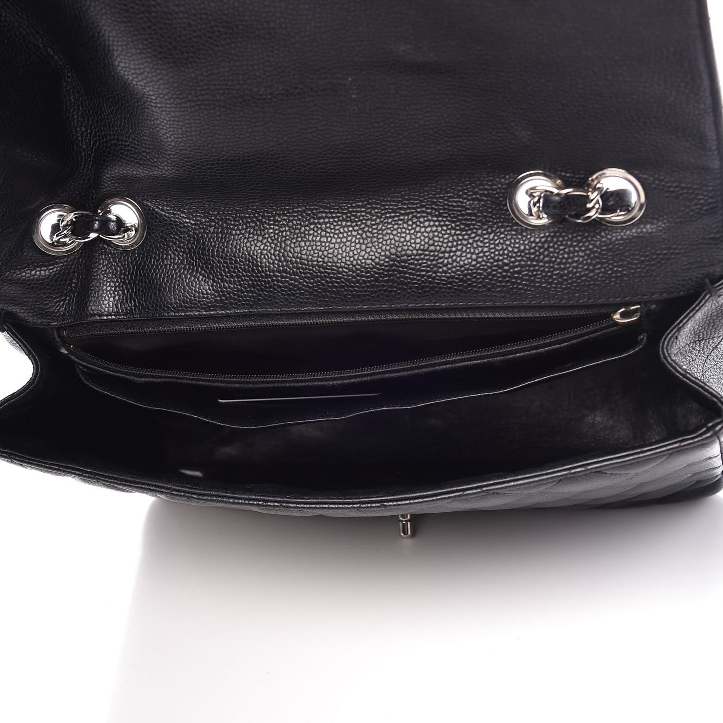 Caviar Quilted Jumbo Single Flap Black