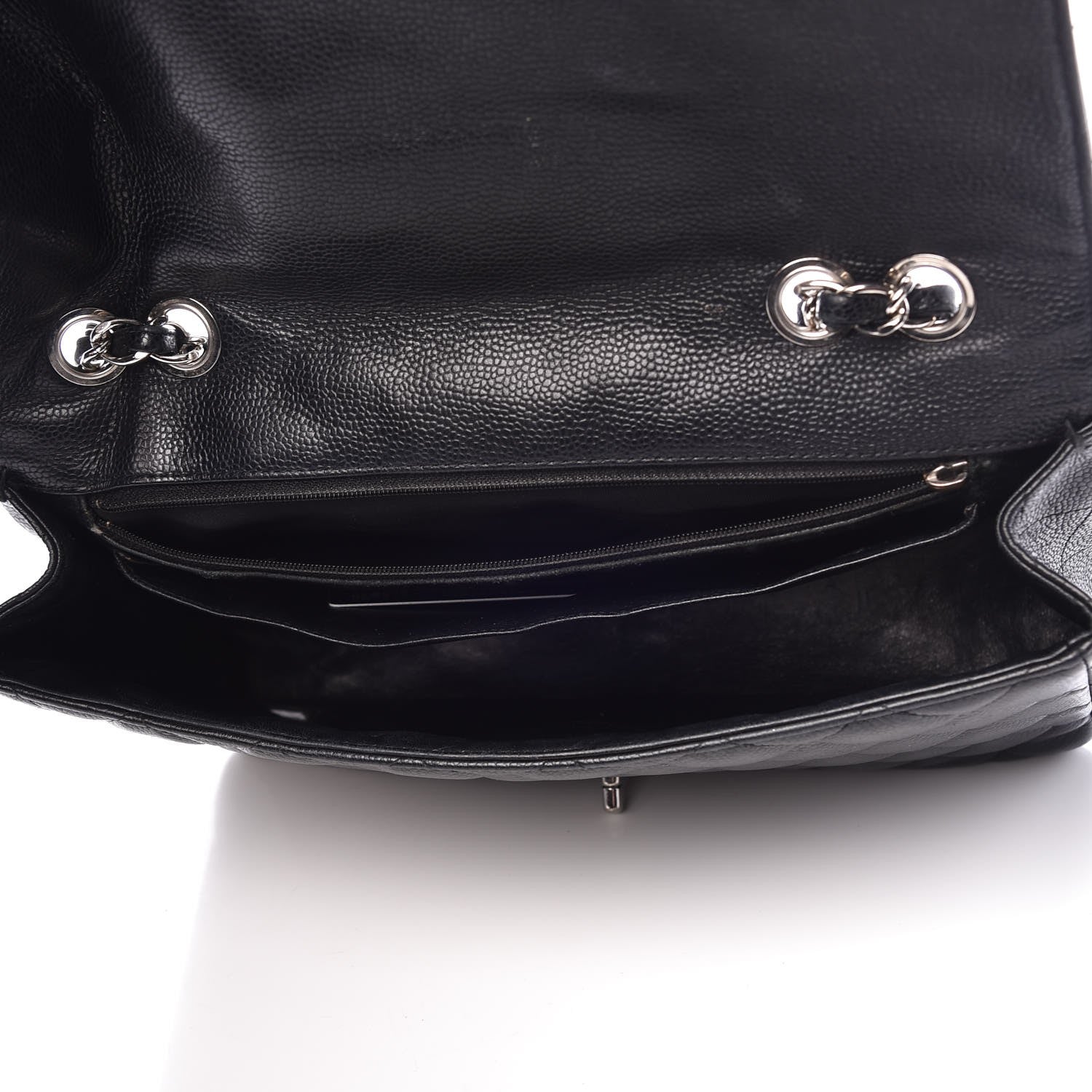 Chanel Caviar Quilted Jumbo Single Flap Black 5 of 18