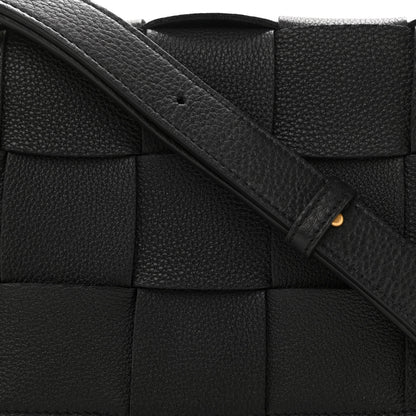 Bottega Veneta Calfskin Maxi Intreccio Cassette Bag Black 7 of 9
