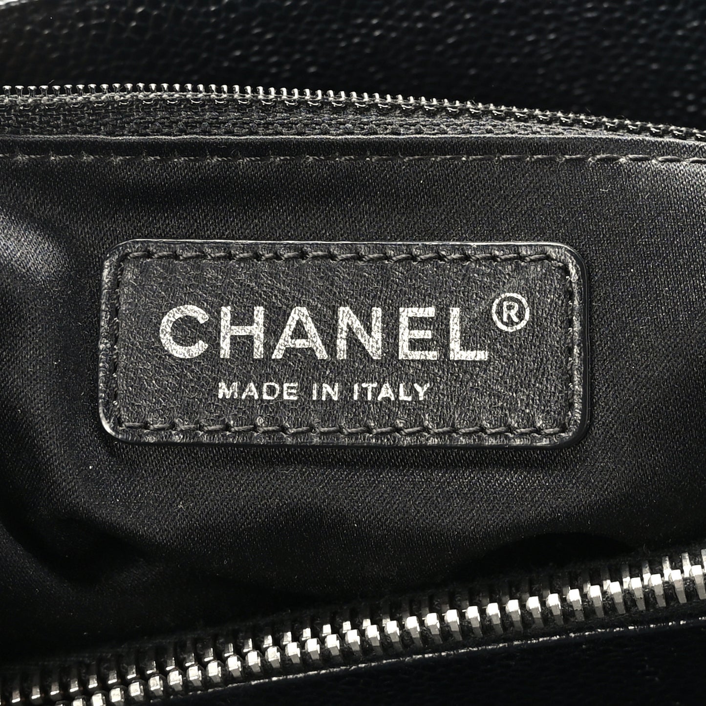 Caviar Quilted Grand Shopping Tote GST Black
