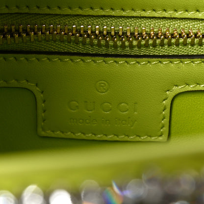 Gucci Calfskin Crystal Small Jackie 1961 Hobo Bag Green 6 of 10