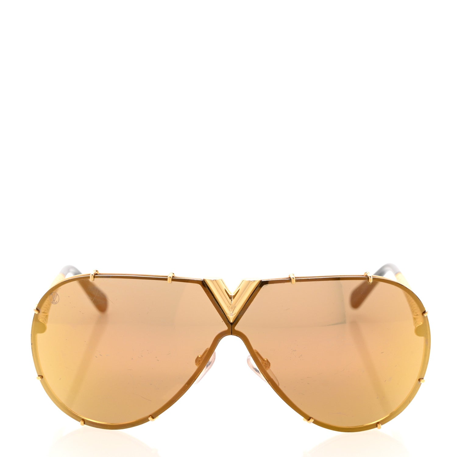 Louis Vuitton LV Drive Sunglasses Z0896W Gold 2 of 7