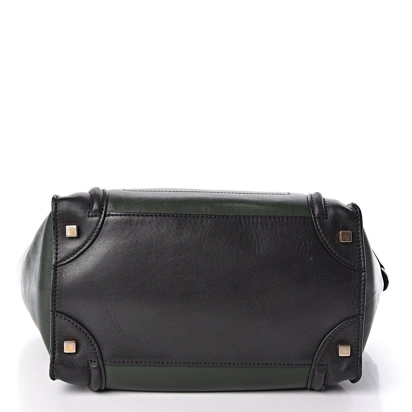 Smooth Calfskin Mini Tri-Color Luggage Forest