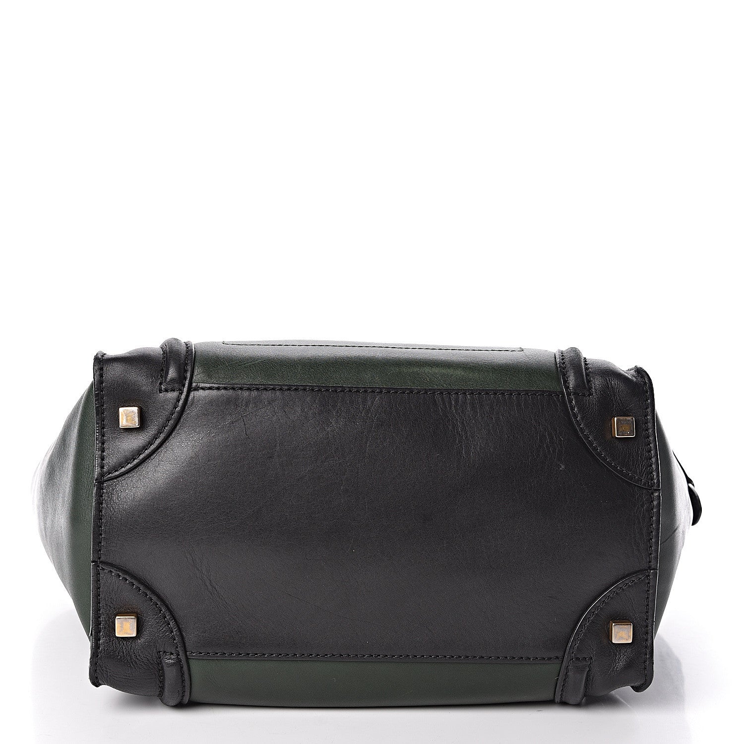 Celine Smooth Calfskin Mini Tri-Color Luggage Forest 16 of 16