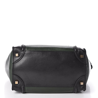 Celine Smooth Calfskin Mini Tri-Color Luggage Forest 16 of 16