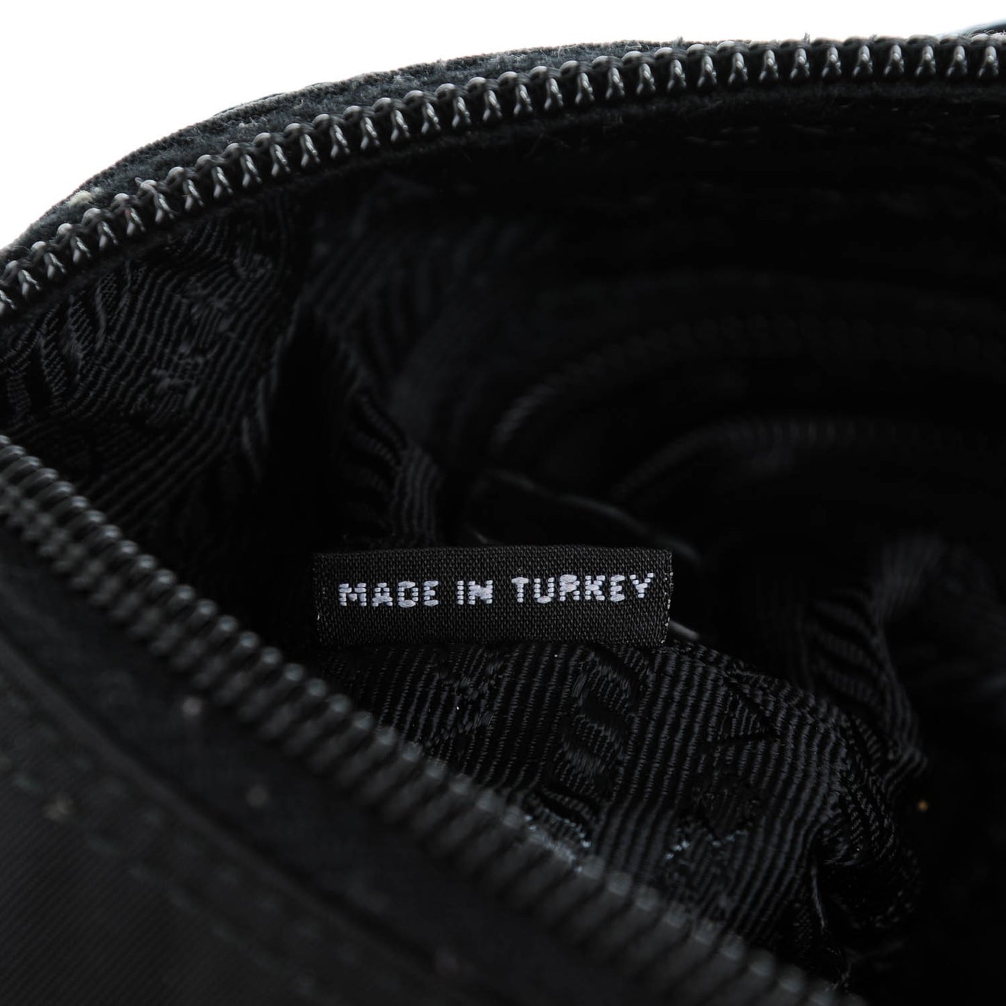 Tessuto Nylon Small Flat Messenger Bag Black