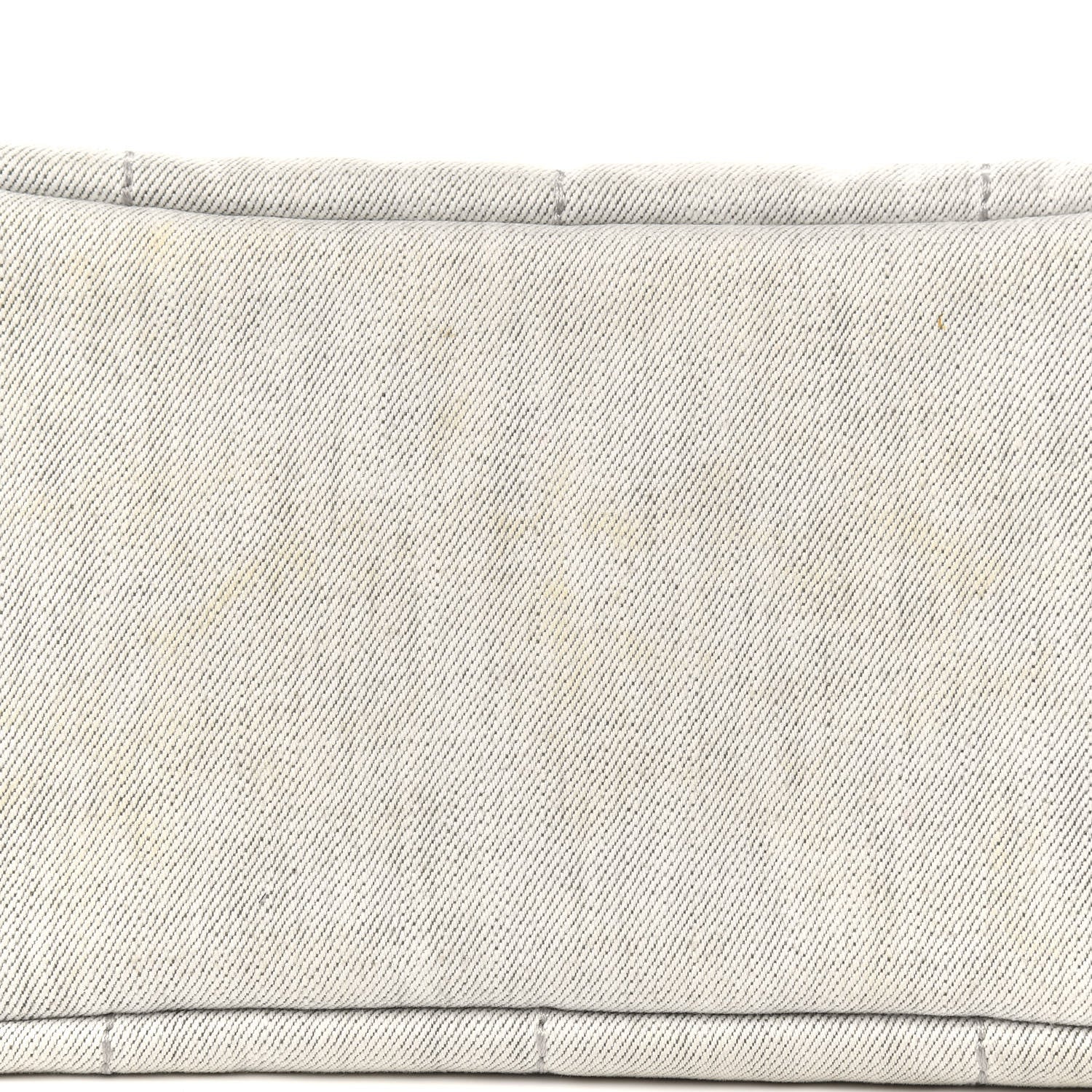 Prada Denim Small Logo Tote Bianco 9 of 14