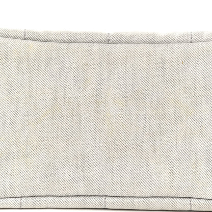 Prada Denim Small Logo Tote Bianco 9 of 14
