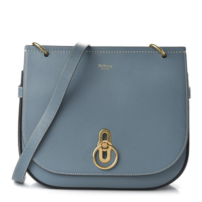 Mulberry Silky Calfskin Amberley Satchel Blue 1 of 10