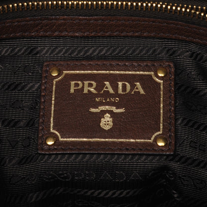 Prada Vitello Daino Bauletto Brown 7 of 9