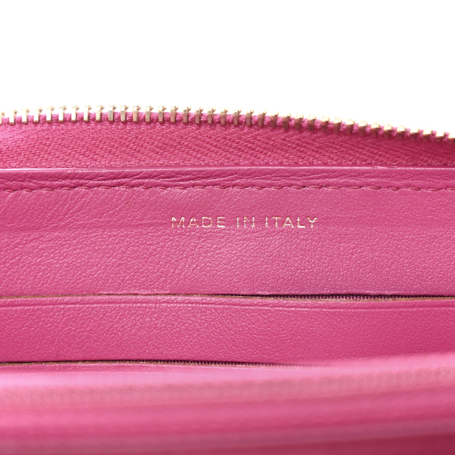 Chanel Lambskin Camellia Embossed Small Zip Around Wallet Dark Pink 7 of 12