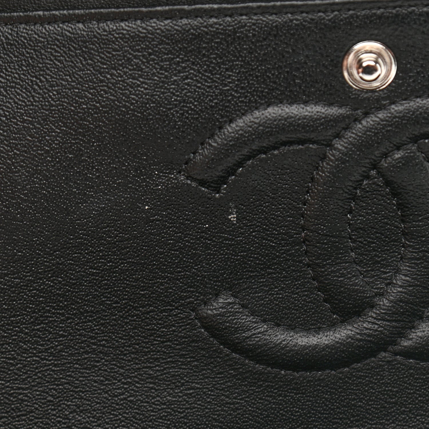 Chanel Lambskin Chevron Quilted Medium Double Flap So Black 11 of 15