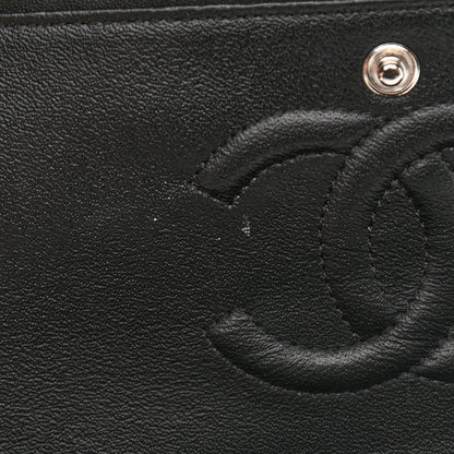 Chanel Lambskin Chevron Quilted Medium Double Flap So Black 11 of 15