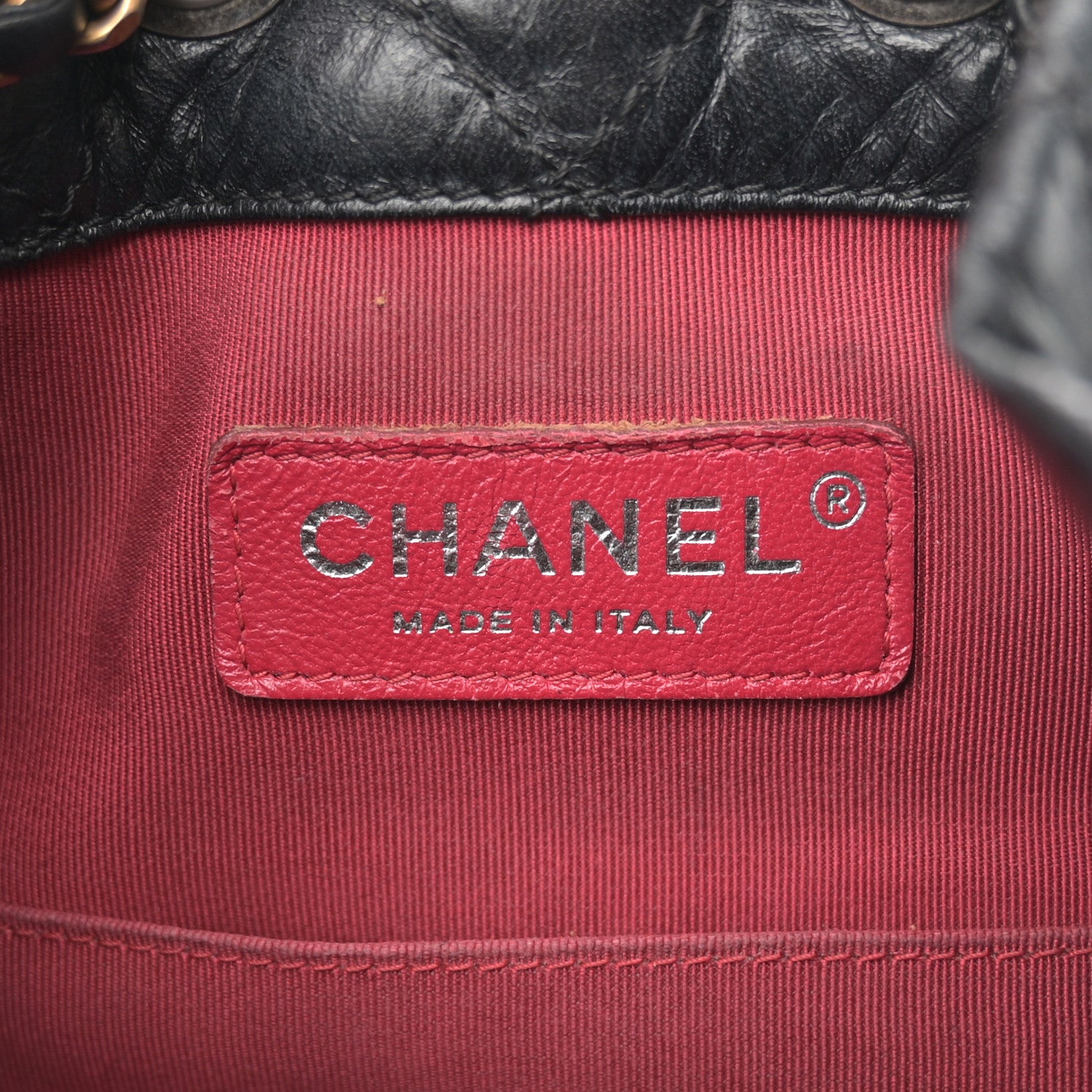 Chanel Aged Calfskin Quilted Small Gabrielle Backpack Black 6 of 11