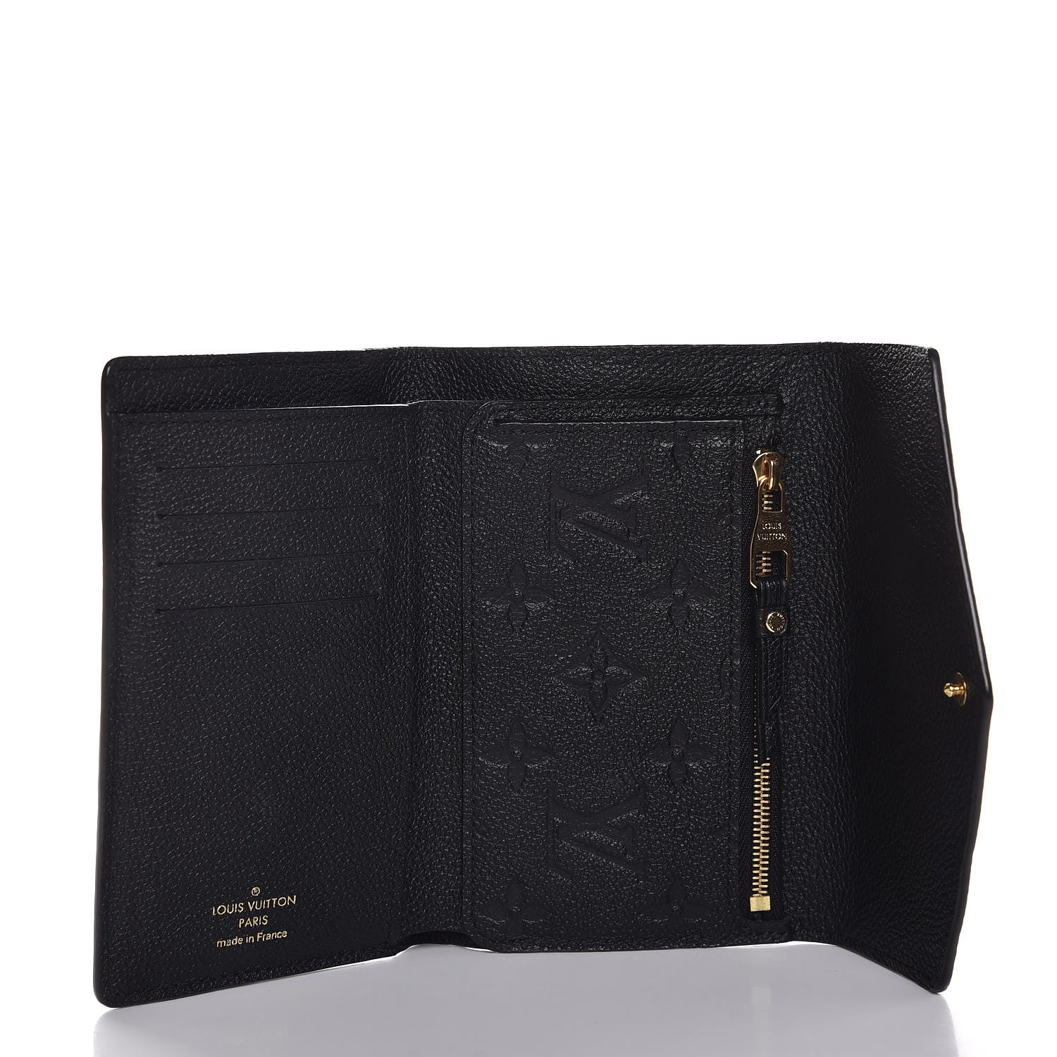 Louis Vuitton Empreinte Compact Curieuse Wallet Black 5 of 8
