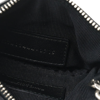 Saint Laurent Calfskin Monogram Small Fringe Key Pouch Black 5 of 7
