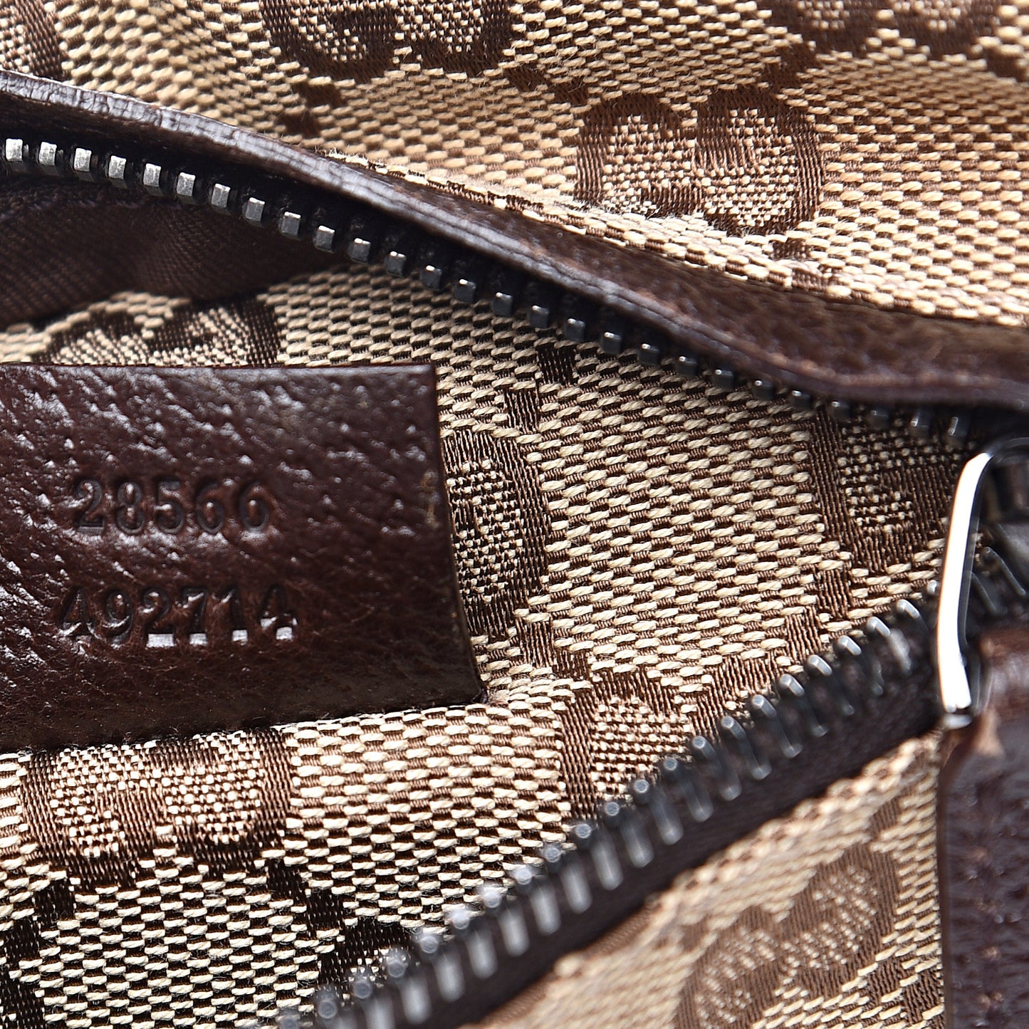 Monogram Web Belt Bag Dark Brown