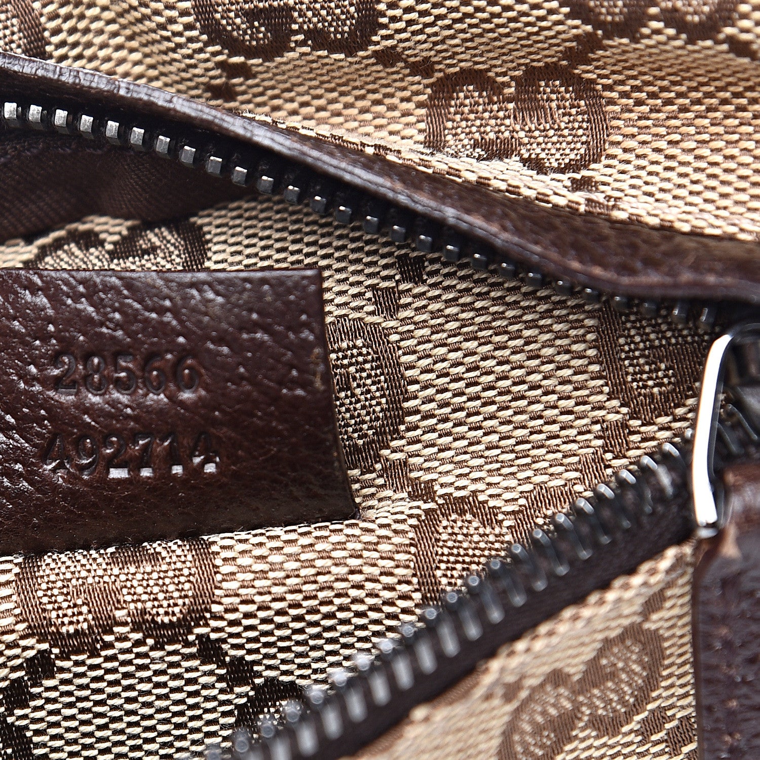 Gucci Monogram Web Belt Bag Dark Brown 10 of 10